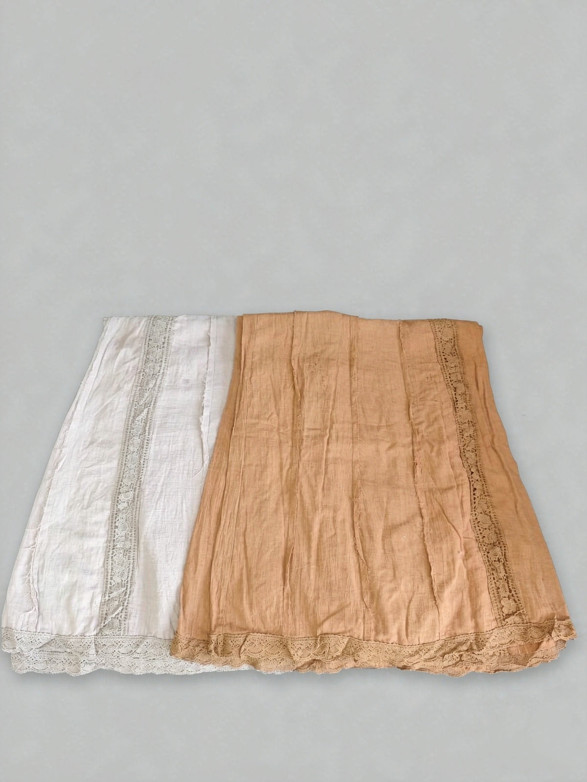Baumwoll-Hose mit weitem Bein – Boho-Palazzohose mit gerafftem Bund