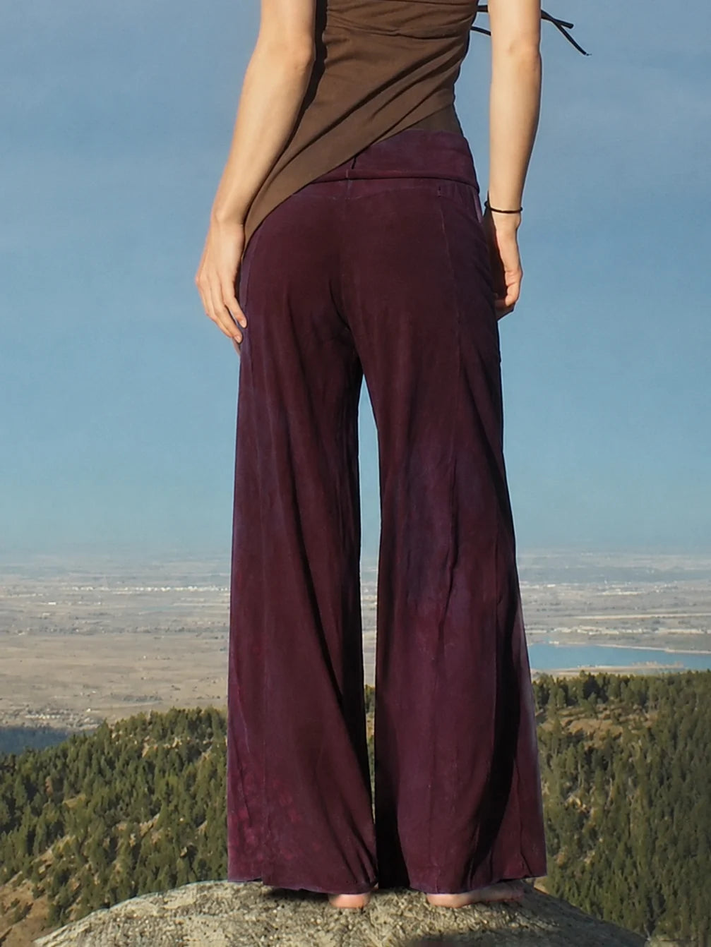 Vintage Batik Weite Freizeit-Hose